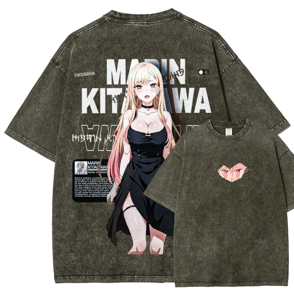 My Dress-Up Darling Marin Kitagawa Unisex Fit Washed T-Shirt 2602014207