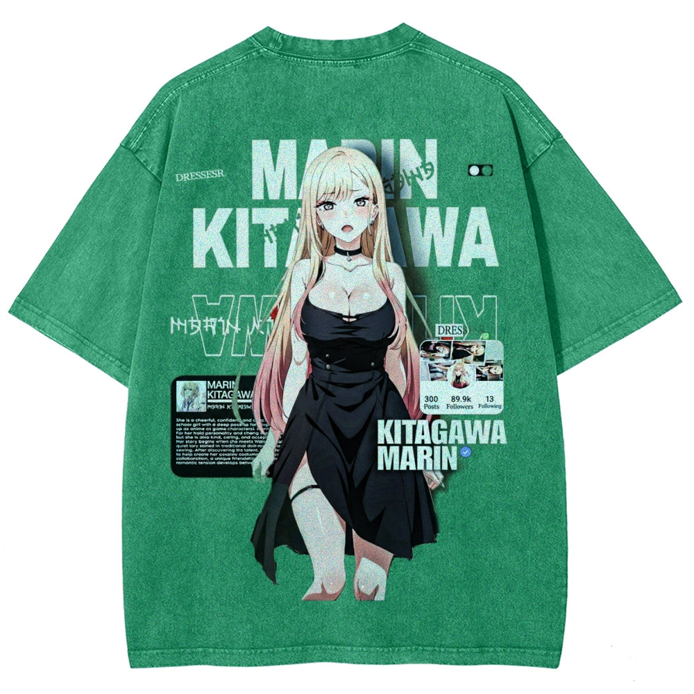 My Dress-Up Darling Marin Kitagawa Unisex Fit Washed T-Shirt 2602014207