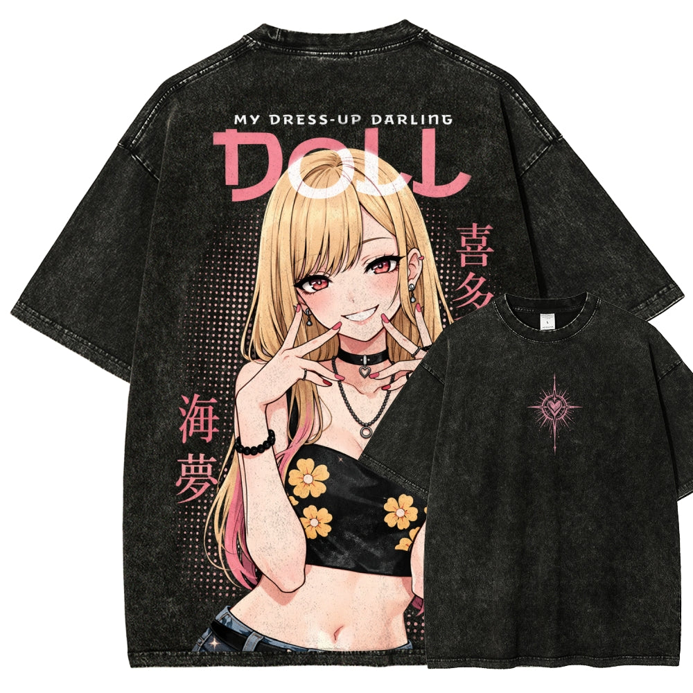 My Dress-Up Darling Marin Kitagawa Unisex Fit Washed T-Shirt 2603000600