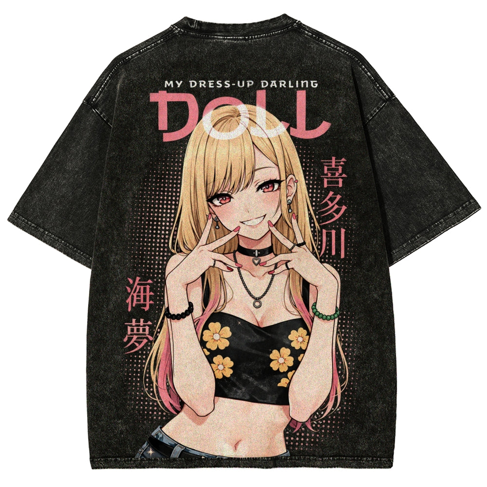 My Dress-Up Darling Marin Kitagawa Unisex Fit Washed T-Shirt 2603000600