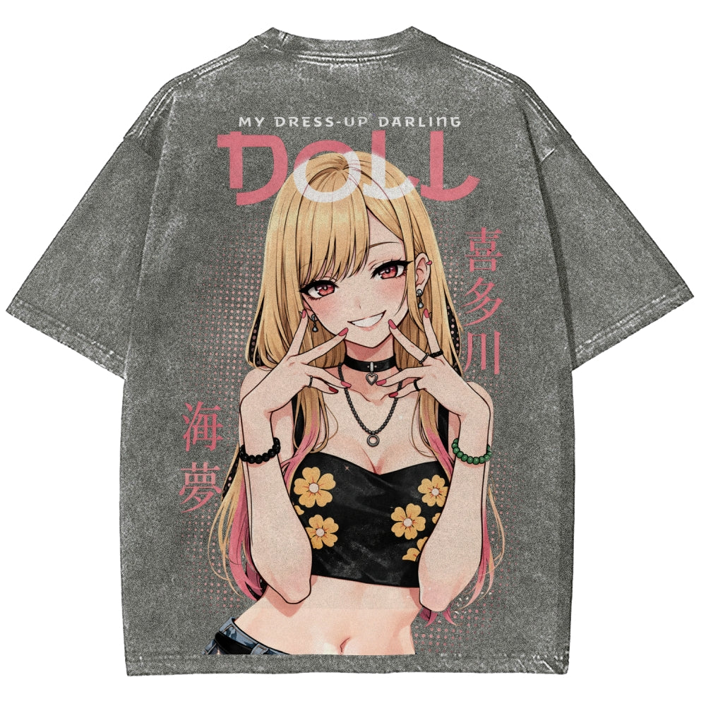 My Dress-Up Darling Marin Kitagawa Unisex Fit Washed T-Shirt 2603000600