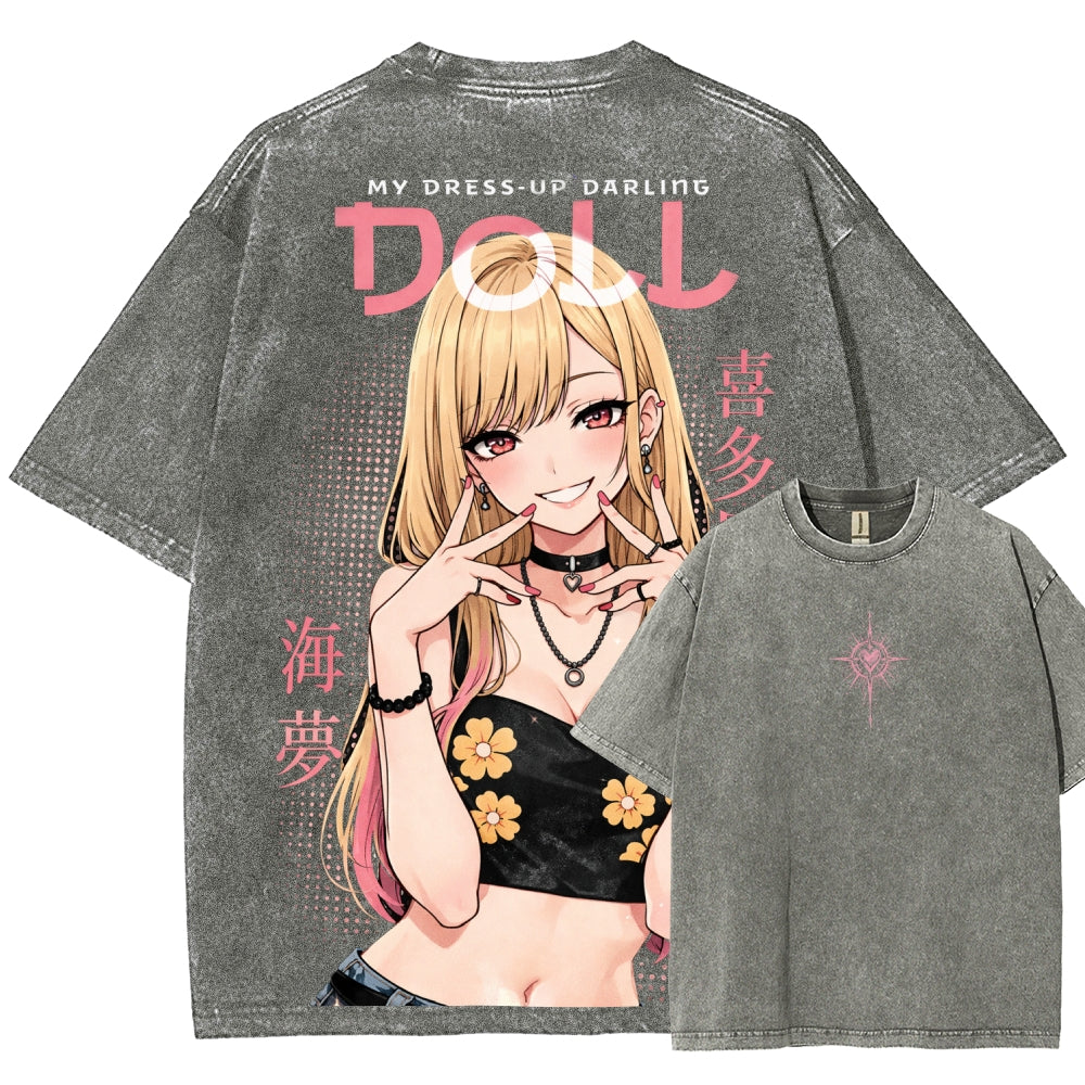 My Dress-Up Darling Marin Kitagawa Unisex Fit Washed T-Shirt 2603000600