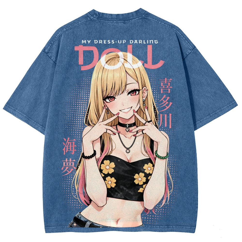 My Dress-Up Darling Marin Kitagawa Unisex Fit Washed T-Shirt 2603000600
