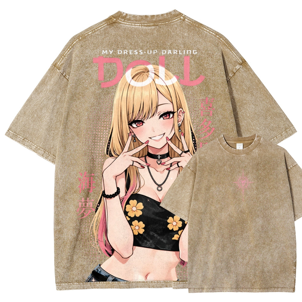 My Dress-Up Darling Marin Kitagawa Unisex Fit Washed T-Shirt 2603000600