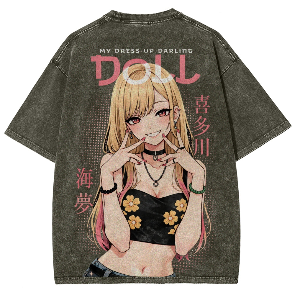 My Dress-Up Darling Marin Kitagawa Unisex Fit Washed T-Shirt 2603000600