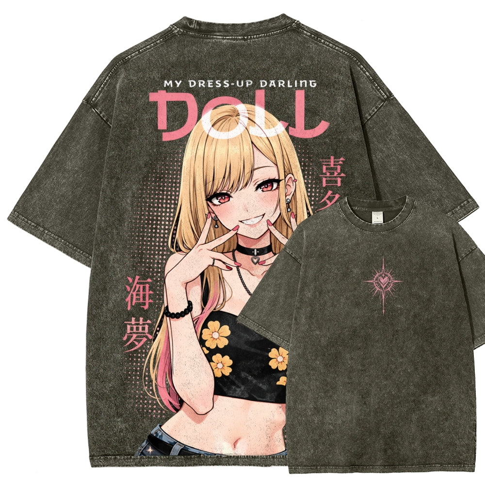 My Dress-Up Darling Marin Kitagawa Unisex Fit Washed T-Shirt 2603000600