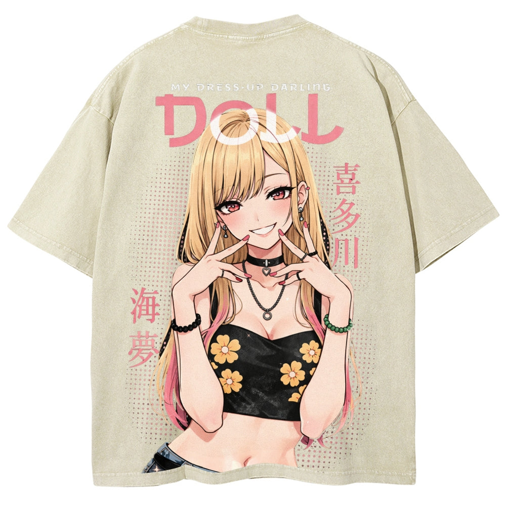 My Dress-Up Darling Marin Kitagawa Unisex Fit Washed T-Shirt 2603000600