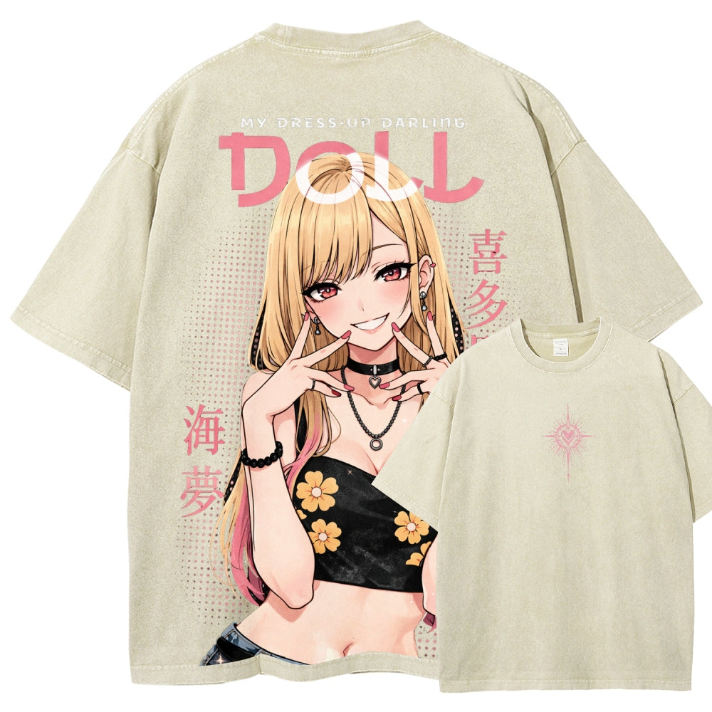 My Dress-Up Darling Marin Kitagawa Unisex Fit Washed T-Shirt 2603000600