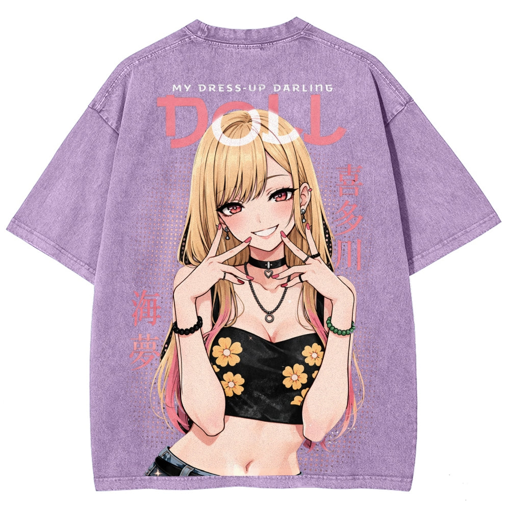 My Dress-Up Darling Marin Kitagawa Unisex Fit Washed T-Shirt 2603000600