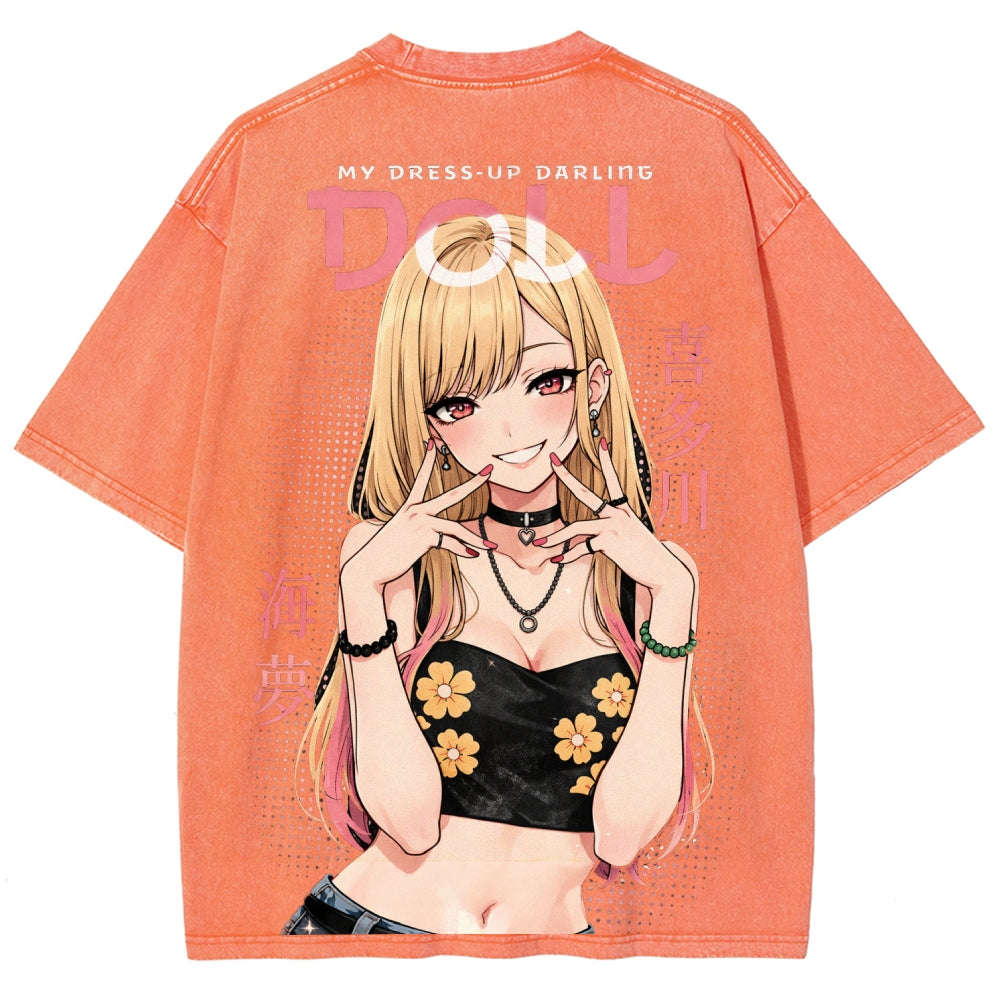 My Dress-Up Darling Marin Kitagawa Unisex Fit Washed T-Shirt 2603000600