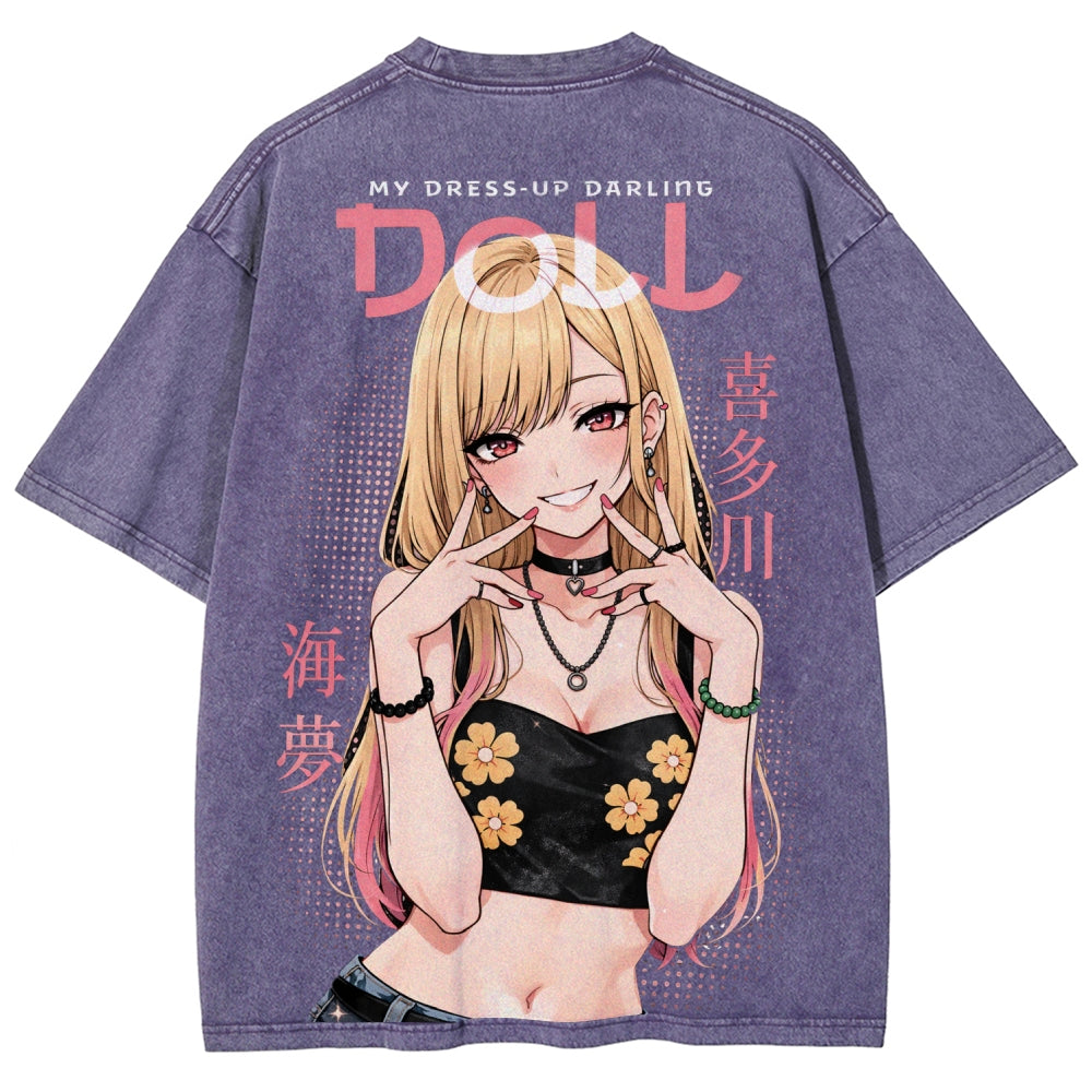 My Dress-Up Darling Marin Kitagawa Unisex Fit Washed T-Shirt 2603000600