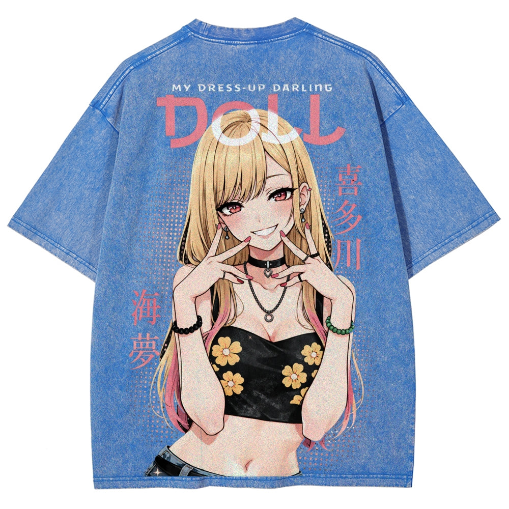 My Dress-Up Darling Marin Kitagawa Unisex Fit Washed T-Shirt 2603000600