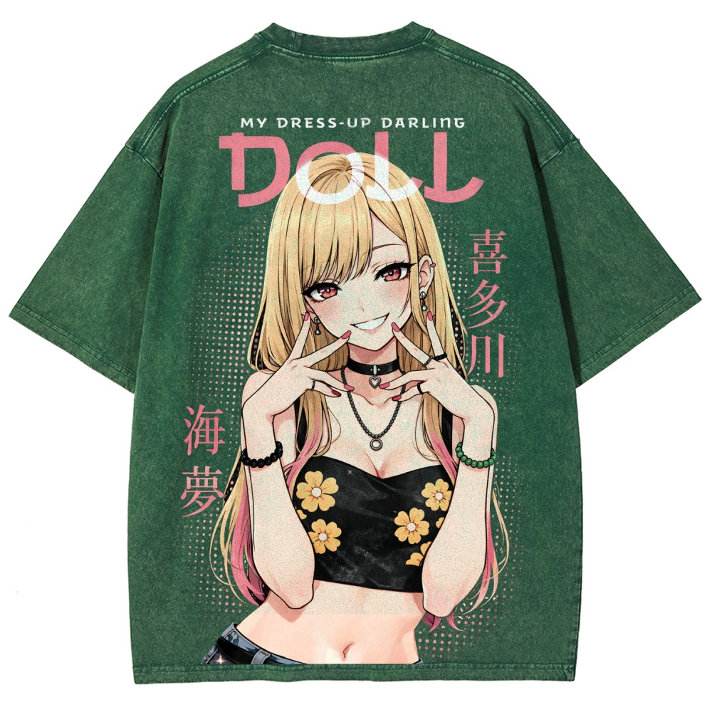 My Dress-Up Darling Marin Kitagawa Unisex Fit Washed T-Shirt 2603000600