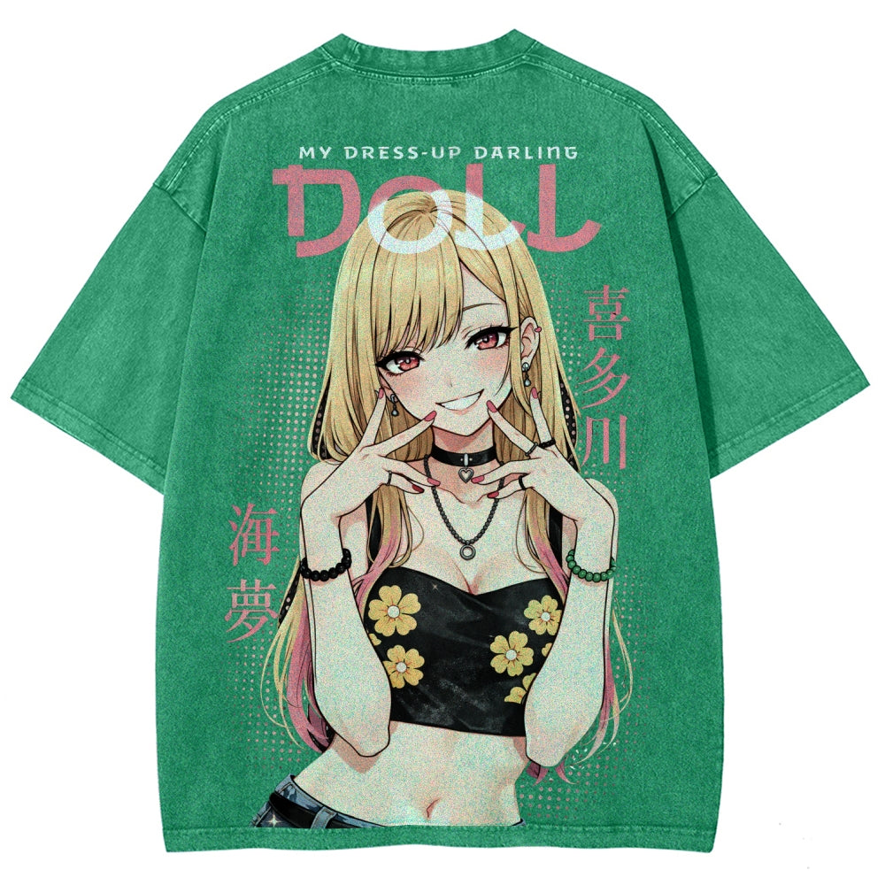 My Dress-Up Darling Marin Kitagawa Unisex Fit Washed T-Shirt 2603000600
