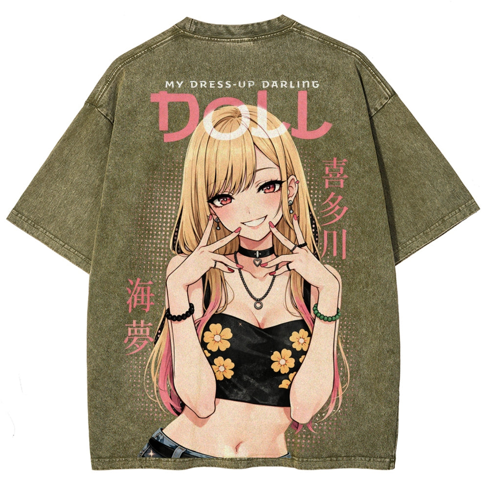 My Dress-Up Darling Marin Kitagawa Unisex Fit Washed T-Shirt 2603000600