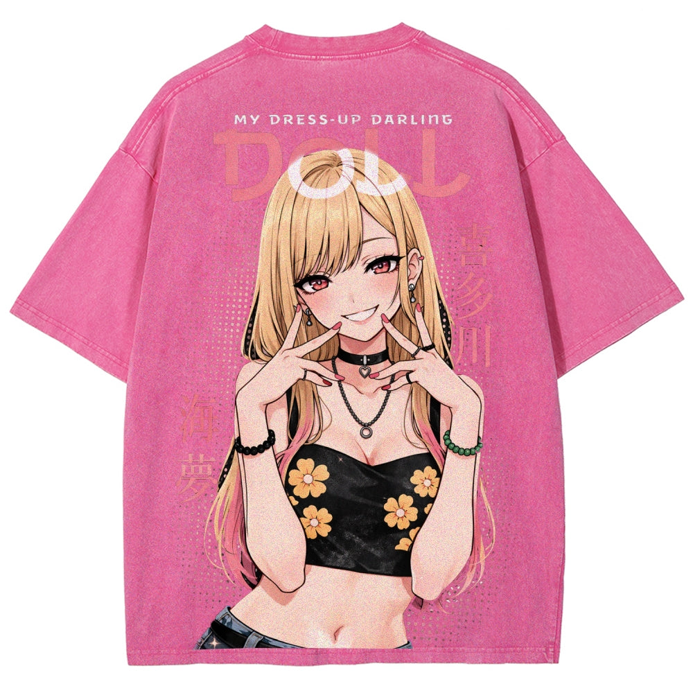 My Dress-Up Darling Marin Kitagawa Unisex Fit Washed T-Shirt 2603000600