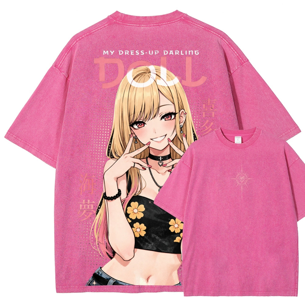 My Dress-Up Darling Marin Kitagawa Unisex Fit Washed T-Shirt 2603000600