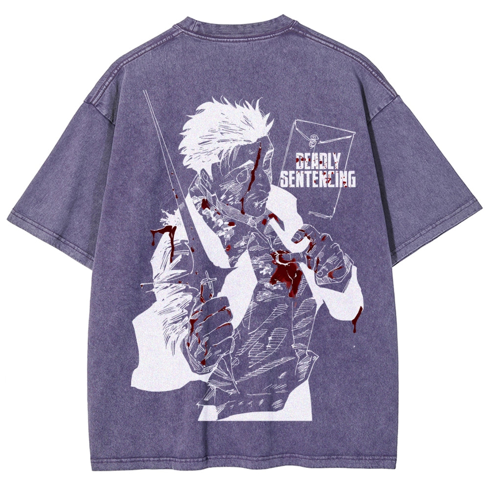 Jujutsu Kaisen Unisex Fit Washed T-Shirt 2603007906