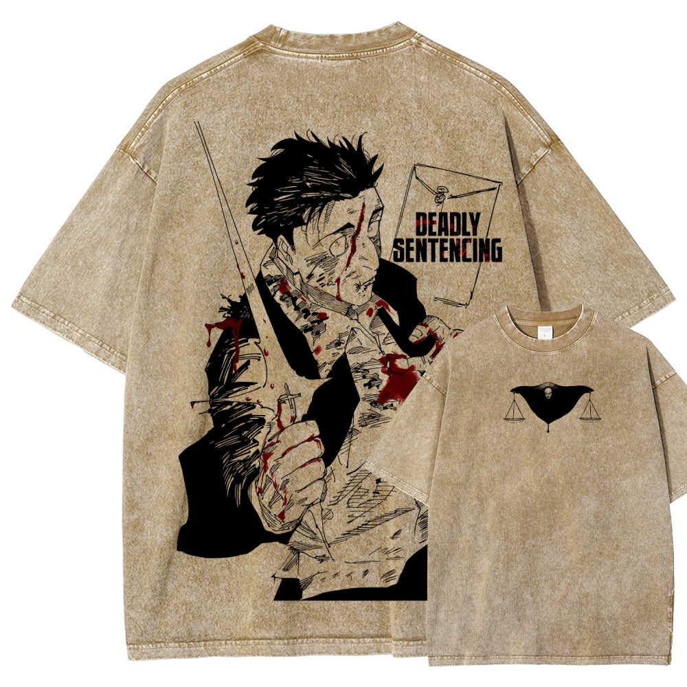 Jujutsu Kaisen Unisex Fit Washed T-Shirt 2603007906