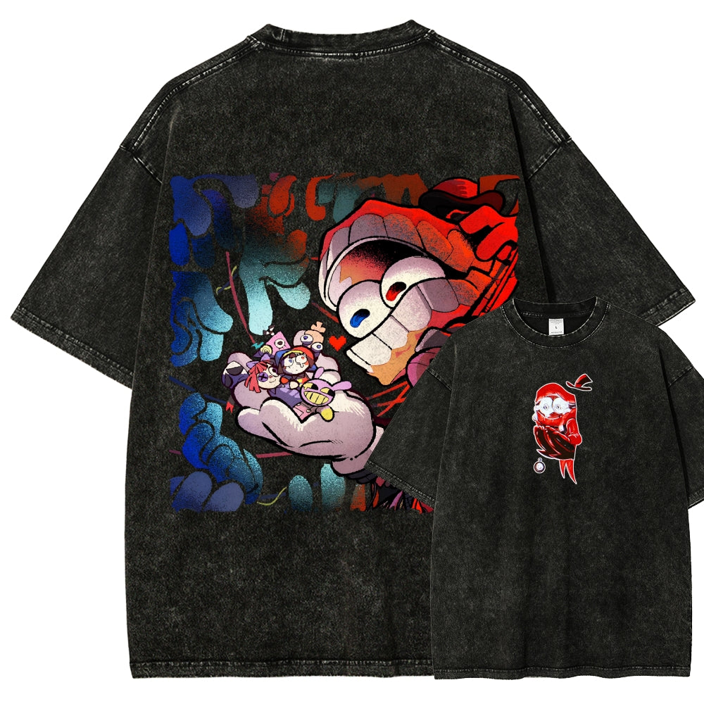 The Amazing Digital Circus Unisex Fit Washed T-Shirt 2603009396