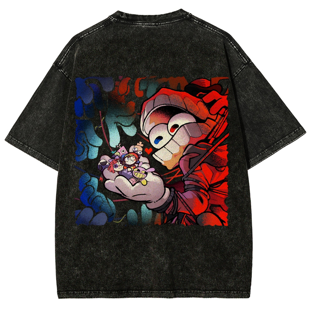 The Amazing Digital Circus Unisex Fit Washed T-Shirt 2603009396