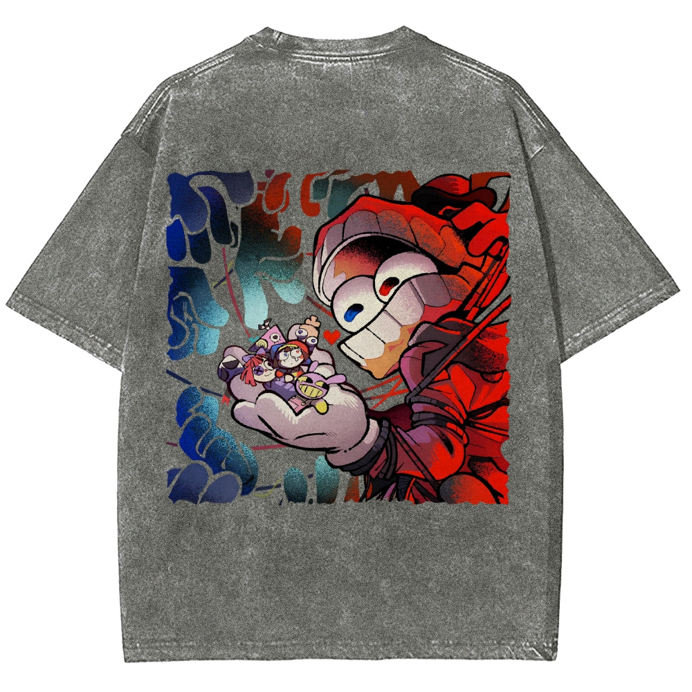 The Amazing Digital Circus Unisex Fit Washed T-Shirt 2603009396