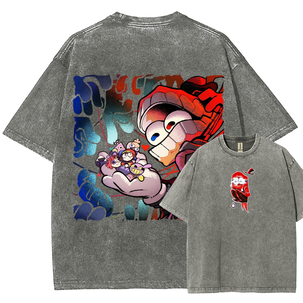 The Amazing Digital Circus Unisex Fit Washed T-Shirt 2603009396