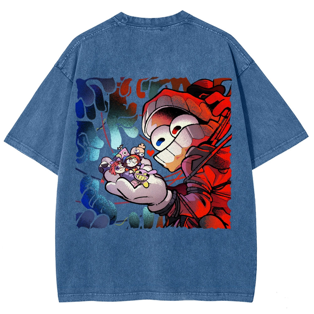 The Amazing Digital Circus Unisex Fit Washed T-Shirt 2603009396