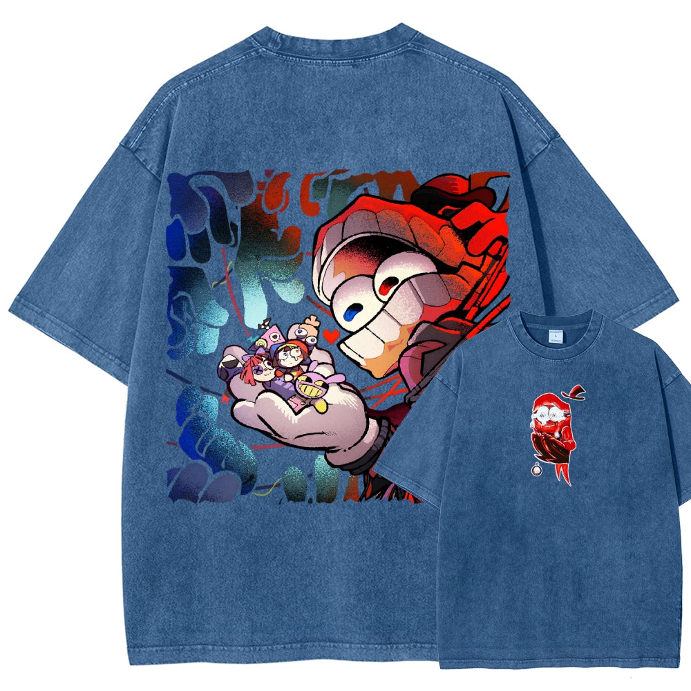 The Amazing Digital Circus Unisex Fit Washed T-Shirt 2603009396