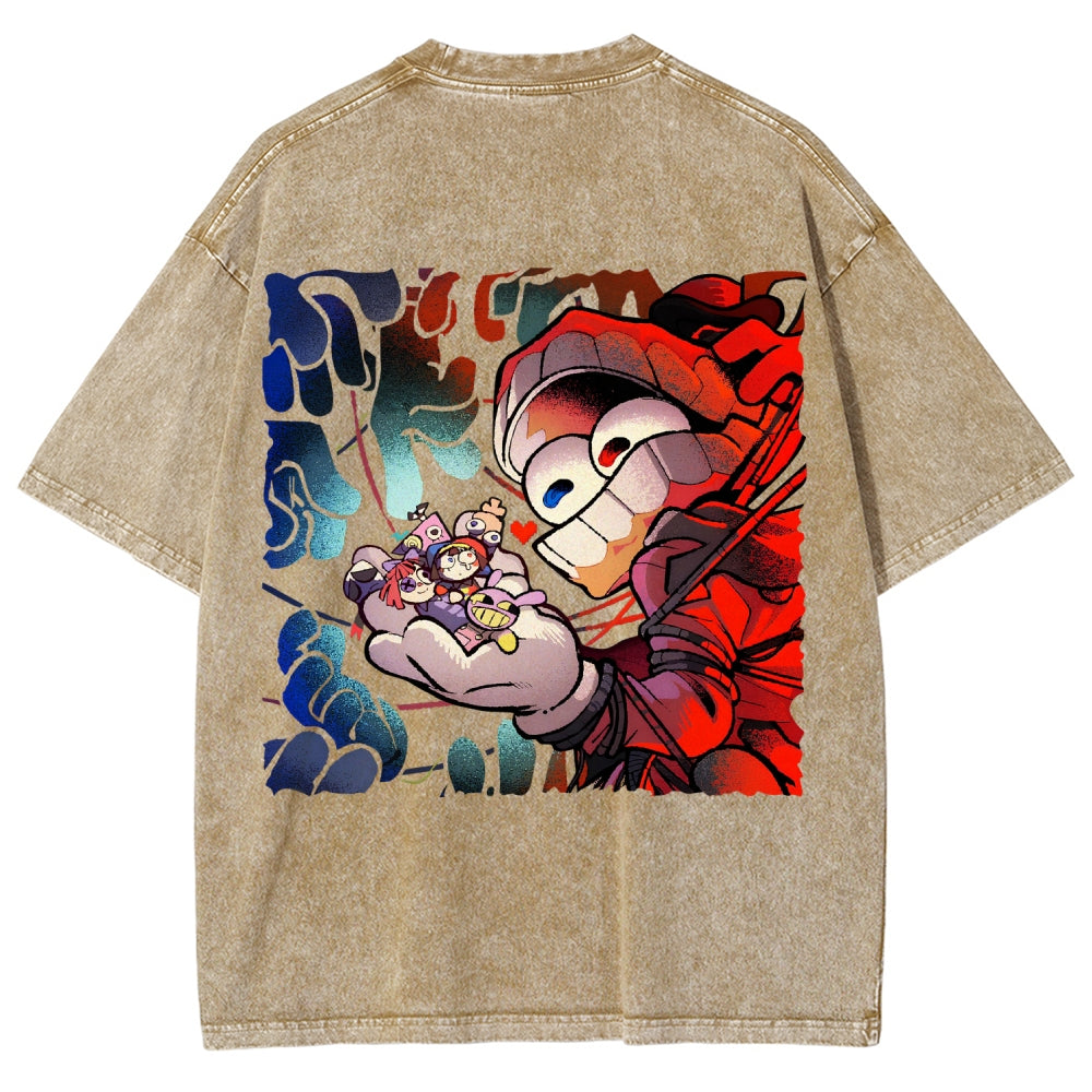 The Amazing Digital Circus Unisex Fit Washed T-Shirt 2603009396