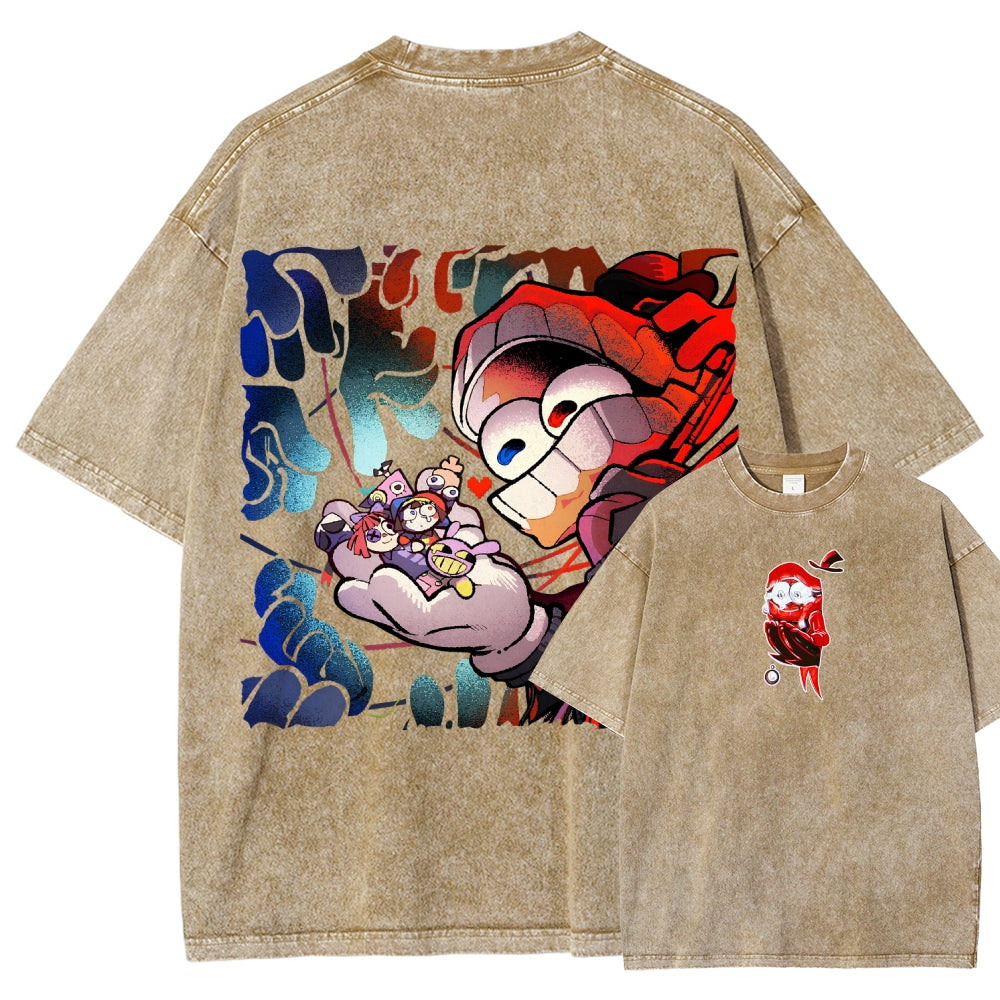 The Amazing Digital Circus Unisex Fit Washed T-Shirt 2603009396
