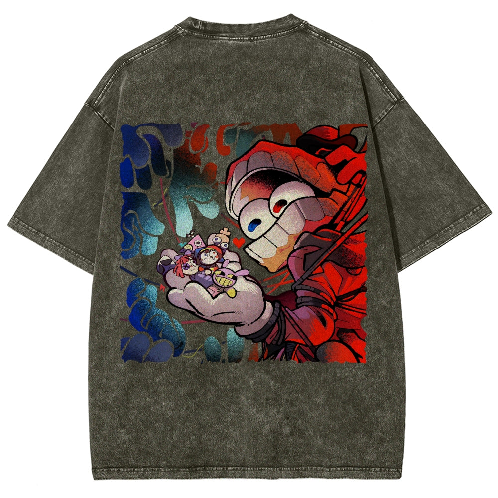 The Amazing Digital Circus Unisex Fit Washed T-Shirt 2603009396
