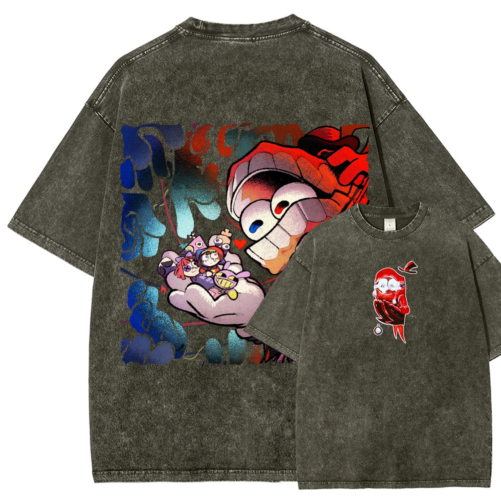 The Amazing Digital Circus Unisex Fit Washed T-Shirt 2603009396