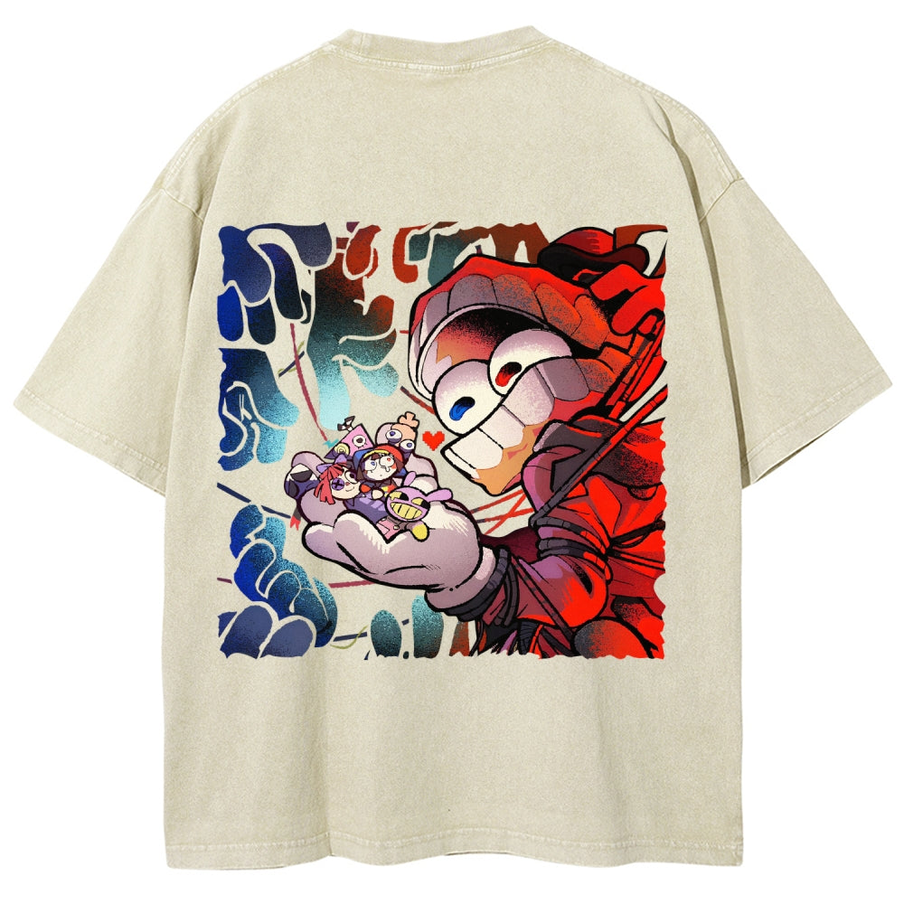 The Amazing Digital Circus Unisex Fit Washed T-Shirt 2603009396