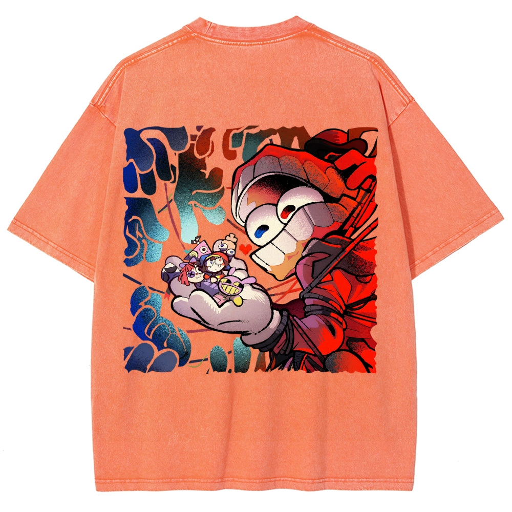 The Amazing Digital Circus Unisex Fit Washed T-Shirt 2603009396