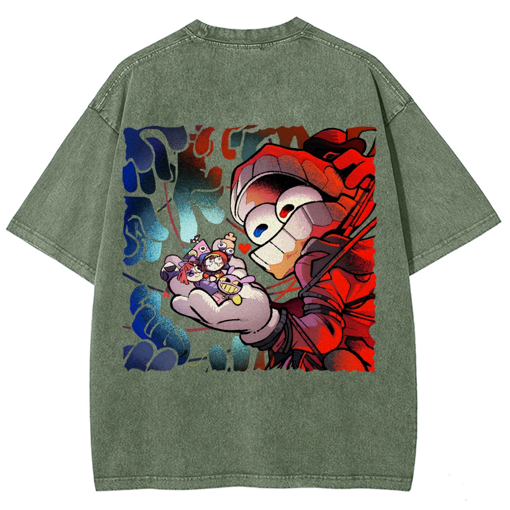 The Amazing Digital Circus Unisex Fit Washed T-Shirt 2603009396