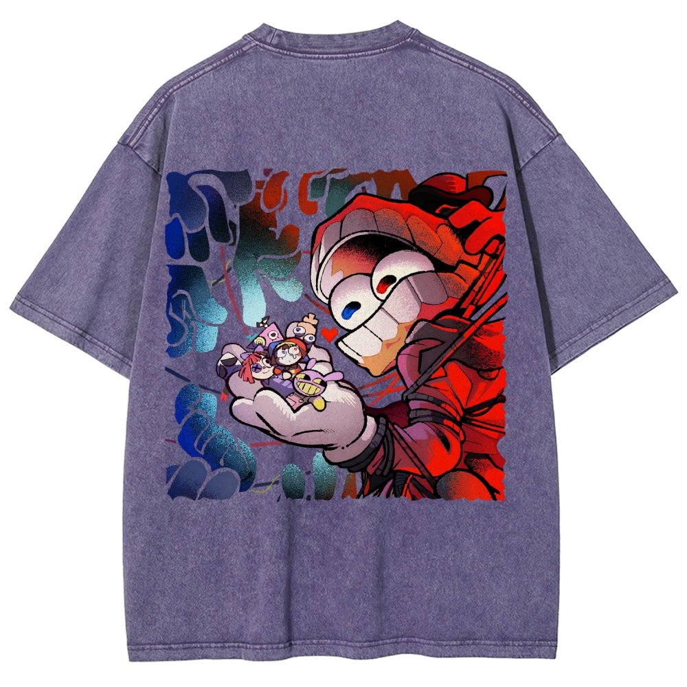 The Amazing Digital Circus Unisex Fit Washed T-Shirt 2603009396