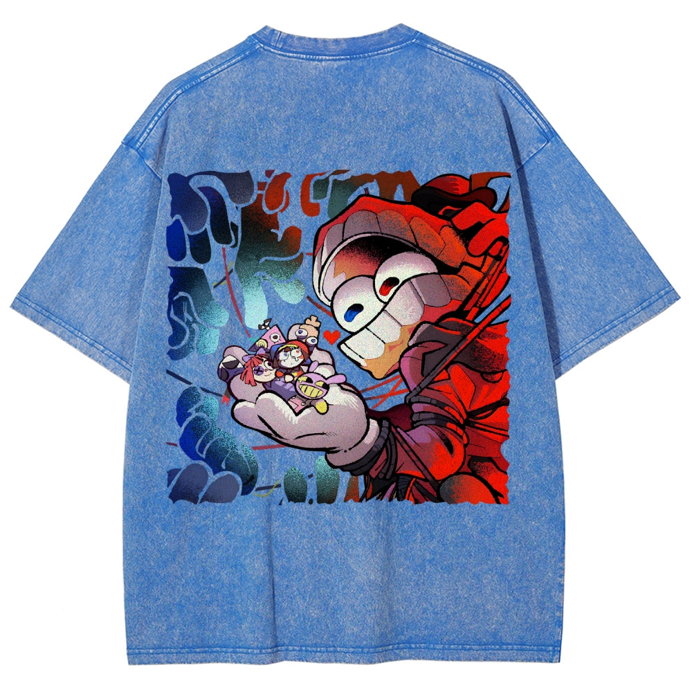 The Amazing Digital Circus Unisex Fit Washed T-Shirt 2603009396