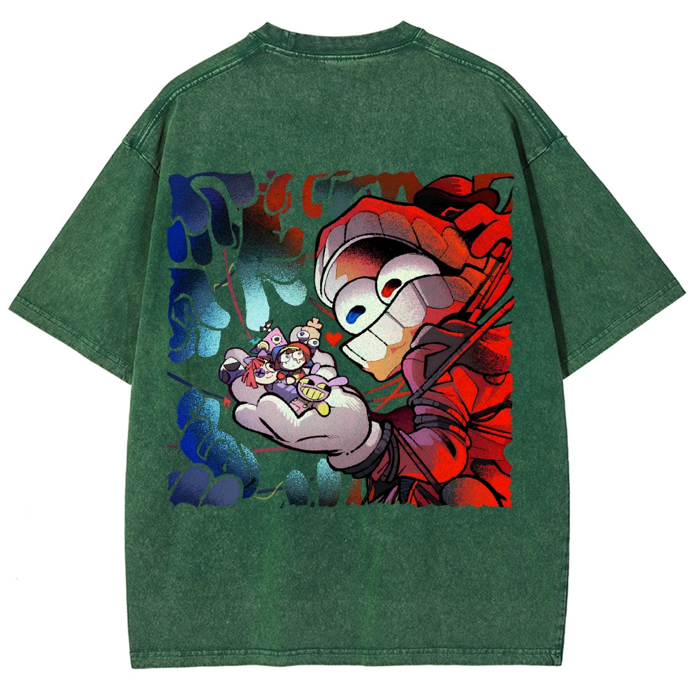 The Amazing Digital Circus Unisex Fit Washed T-Shirt 2603009396