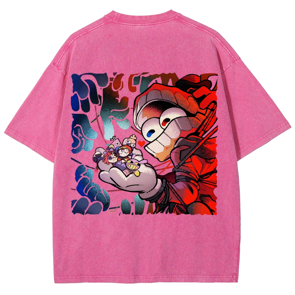 The Amazing Digital Circus Unisex Fit Washed T-Shirt 2603009396