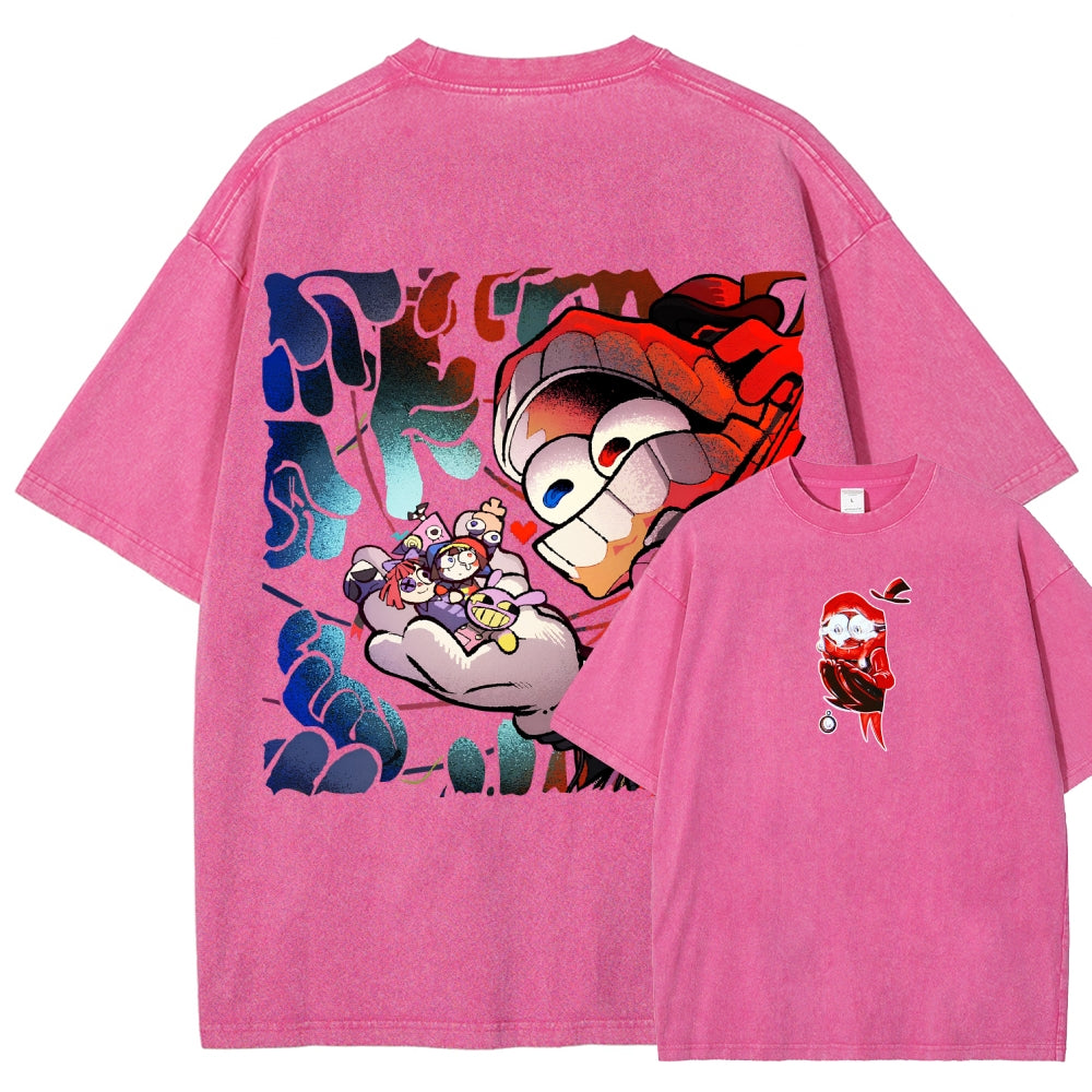 The Amazing Digital Circus Unisex Fit Washed T-Shirt 2603009396