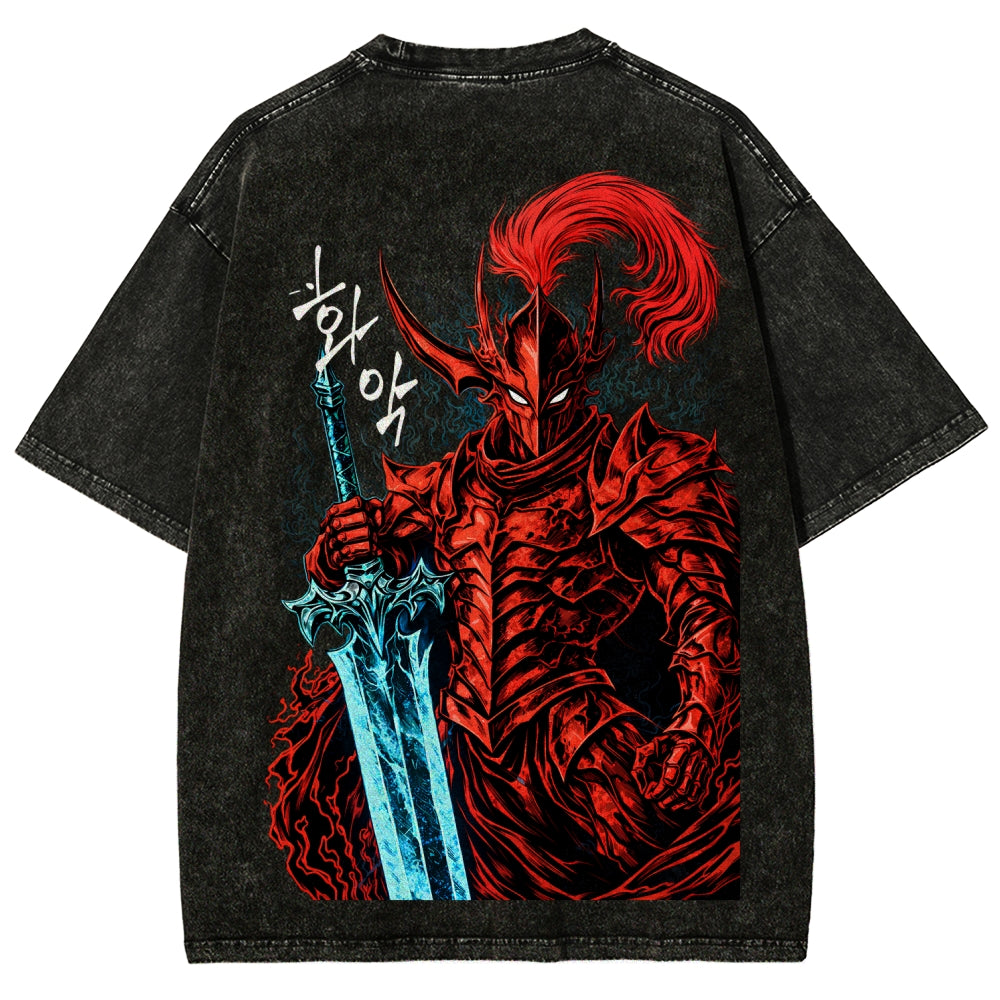 solo leveling Unisex Fit Washed T-Shirt 2603009461