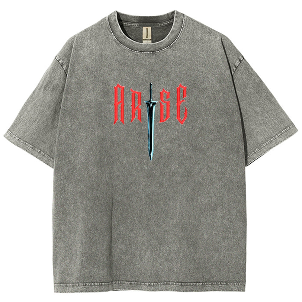 solo leveling Unisex Fit Washed T-Shirt 2603009461