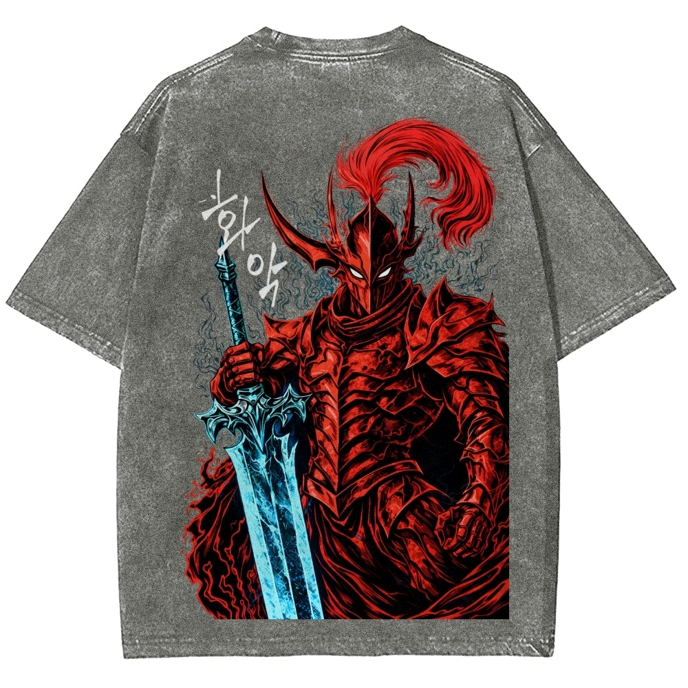 solo leveling Unisex Fit Washed T-Shirt 2603009461