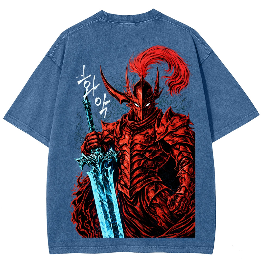 solo leveling Unisex Fit Washed T-Shirt 2603009461