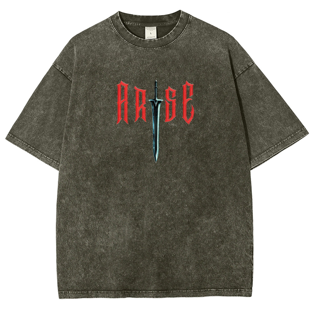solo leveling Unisex Fit Washed T-Shirt 2603009461