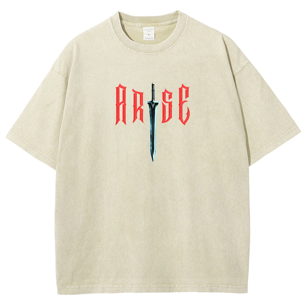 solo leveling Unisex Fit Washed T-Shirt 2603009461