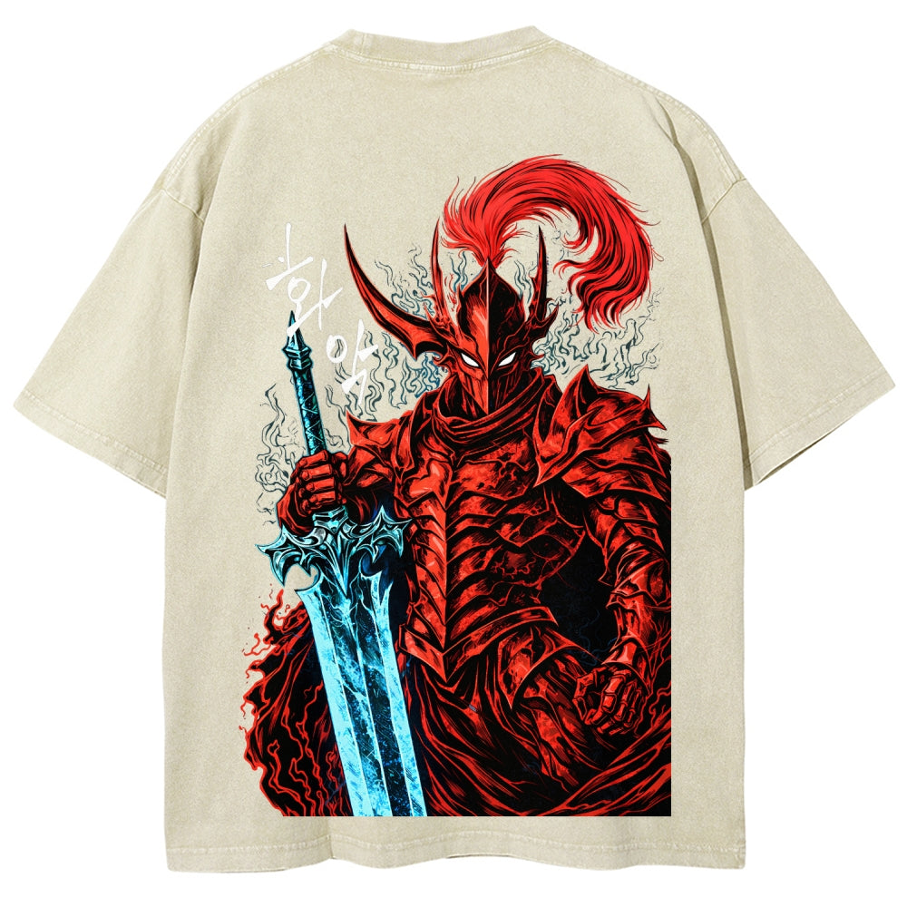 solo leveling Unisex Fit Washed T-Shirt 2603009461