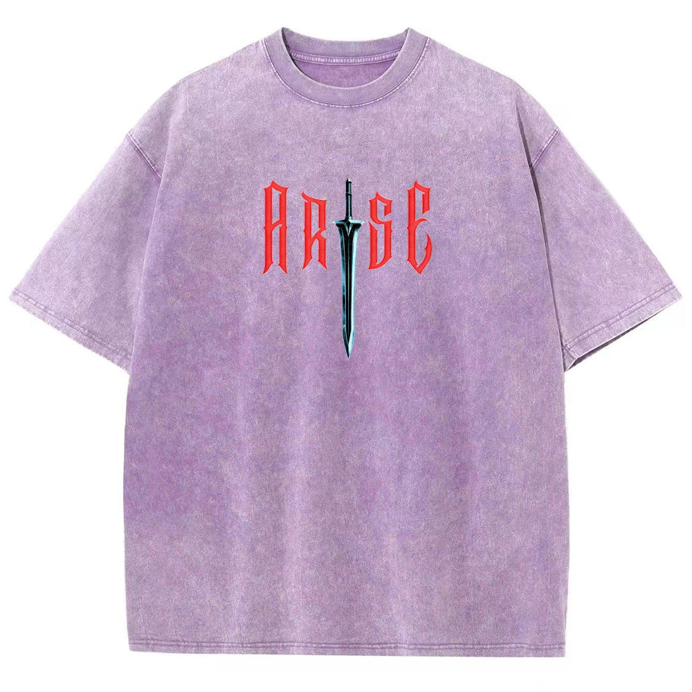 solo leveling Unisex Fit Washed T-Shirt 2603009461