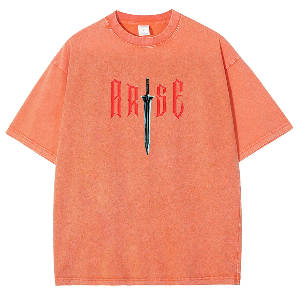 solo leveling Unisex Fit Washed T-Shirt 2603009461